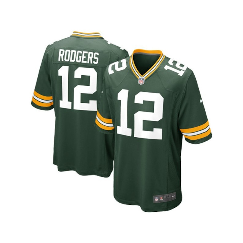 EZ1B7N1P9RODGERS_Maillot NFL Aaron Rodgers Greenbay Packers Nike Game Team Vert pour junior