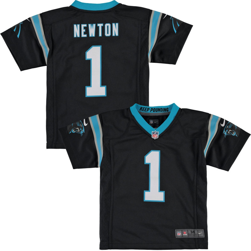 EZ1B3N1P9NEWTON_Maillot NFL Cam Newton Norh Carolina Nike Game Team pour enfant Noir
