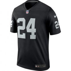 camiseta NFL Nike Game Team Marshawn Lynch Oakland Raiders negro para junior