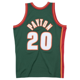 Camiseta NBA Gary Payton Seattle Supersonics 1995-96 Mitchell & Ness Hardwood Classic Swingman Verde