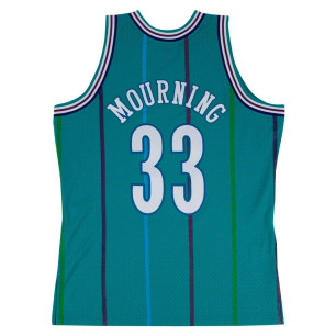 Mitchell & ness Hardwood Classic swingman NBA jersey Alonzo Mourning Charlotte Hornets 1992-93 Blue