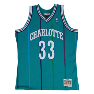 Mitchell & ness Hardwood Classic swingman NBA jersey Alonzo Morning Charlotte Hornets 1992-93 Blue