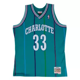 Camiseta NBA Alonzo Mourning Charlotte Hornets 1992-93 Mitchell & Ness Hardwood Classic Swingman Azul