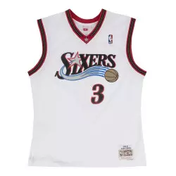 Camiseta NBA Allen Iverson Philadelphia Sixers 2000-01 Mitchell & Ness Hardwood Classic Swingman Blanco