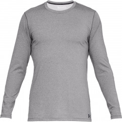 t-shirt Under Armour Fitted Coldgear Crew long Sleeve gris para hombre