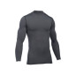 Maillot de compression manches longues Under Armour Coldgear Mock Gris pour homme