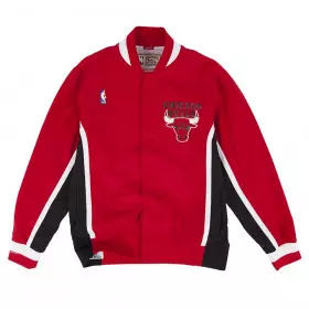 Mitchell & Ness Warm Up Authentic Jacket NBA Chicago Bulls rojo para hombre