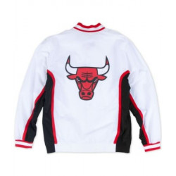Mitchell & Ness Warm Up Authentic Jacket NBA Chicago Bulls blanco para hombre
