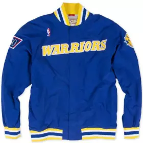 Mitchell & Ness Warm Up Authentic Jacket NBA Golden State 1996-97 azul para hombre