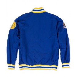Mitchell & Ness Warm Up Authentic Jacket NBA Golden State 1996-97 azul para hombre
