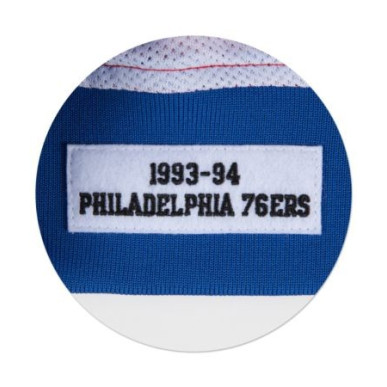 MN-NBA-6056-PHIL76-RED_Warm up NBA Philadelphia 76ers 1993-94 Mitchell & Ness Authentic Jacket Rouge pour Homme