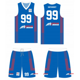 Camisata y short Sportland American Pro Game Basketball sublimate