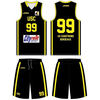 maillot et short sublimer de match basketball