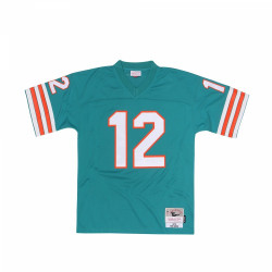 7354-204-72BOGRI_Maillot NFL Bob Griese Miami Dolphins 1972 Mitchell & Ness Legacy Retro Vert pour Homme