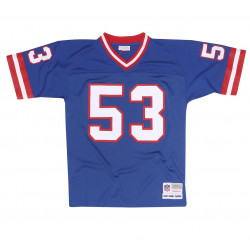 7354-206-86HCARS_Maillot NFL Harry Carson New York Giants 1986 Mitchell & Ness Legacy Retro Bleu pour Homme