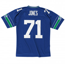 camiseta NFL Mitchell & Ness Legacy Walter Jones Seattle Seahawks 1999 azul para hombre