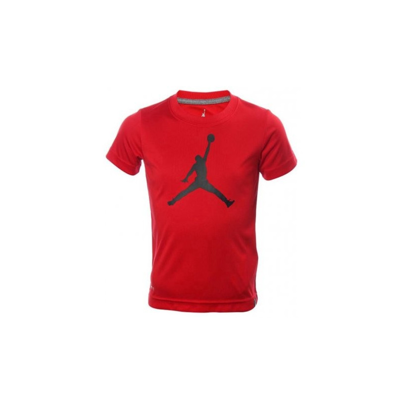 954293-R78_T-shirt Jordan Big Logo Rouge Pour Enfant