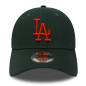 Gorra New Era League Essential 9Forty hat MLB Los Angeles Dodgers verde