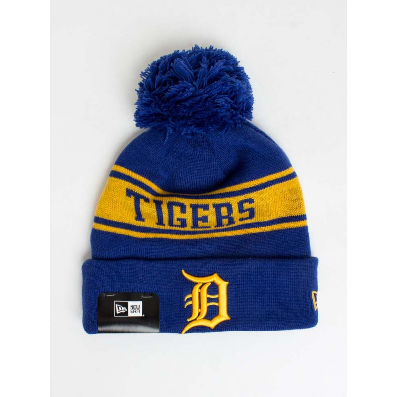 80635850_Bonnet MLB Detroit Tigers à pompon New Era Seasonal Jake bleu