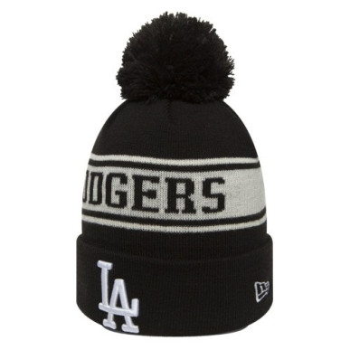 80635852_Bonnet MLB Los Angeles Dodgers à pompon New Era Seasonal Jake Noir