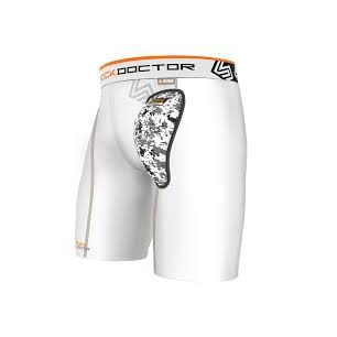 Shock Doctor Compression Short airCore Cup white