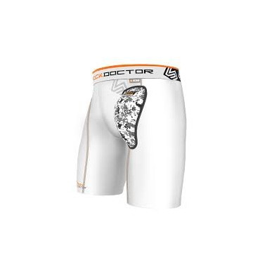 Shock Doctor Compression Short airCore Cup white