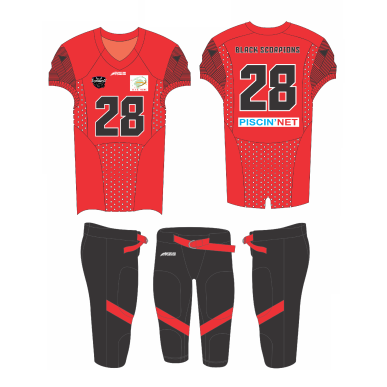 sportland-elite-mmfa_Maillot et pantalon de match de football américain Sportland American Elite