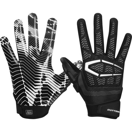 Gants de Football américain Cutters The Gamer 3.0 Noir