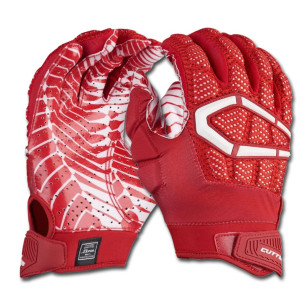 Gants de Football américain Cutters The Gamer 3.0 Rouge