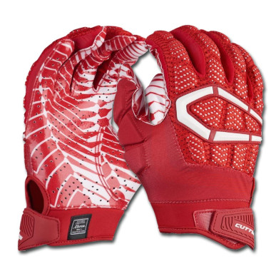 Guantes de futbol americano Cutters The Gamer 3.0 rojo