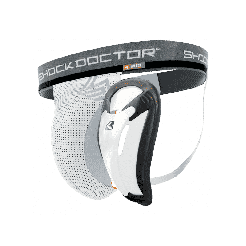 Shock Doctor Support with bioflex Cup white