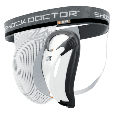 Shock Doctor Support with bioflex Cup white