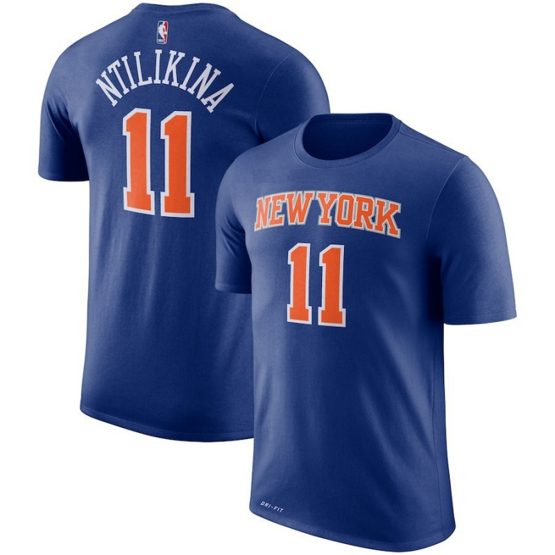 EK2B7TD99B01FN_T-shirt NBA Franck Ntilikina New York Knicks bleu pour enfant