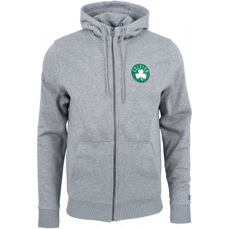 New Era - NBA Boston Celtics Stripe Piping Full Zip Hoodie