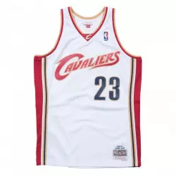 Camiseta NBA LeBron James Cleveland Cavaliers 2003-04 Mitchell & Ness Swingman Classic Hardwood Blanca