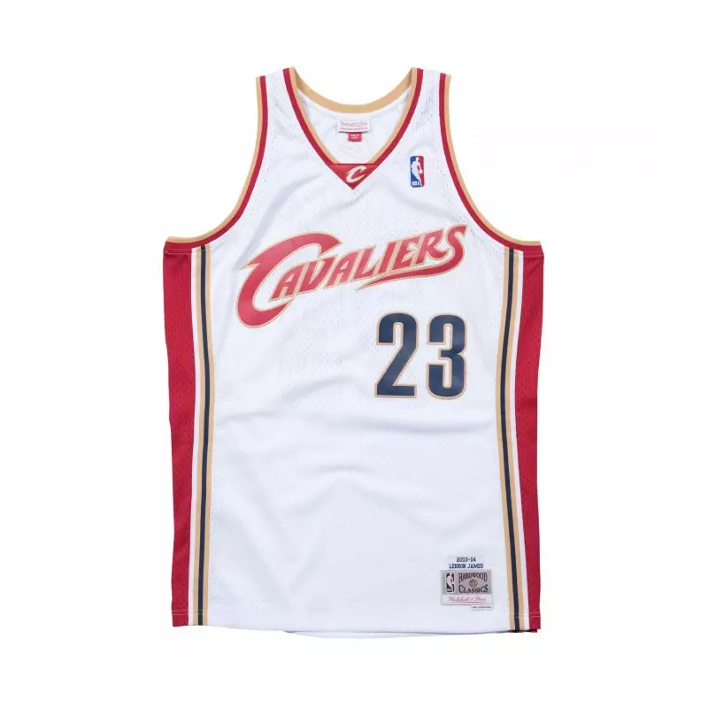 Camiseta NBA LeBron James Cleveland Cavaliers 2003-04 Mitchell & Ness Swingman Classic Hardwood Blanca