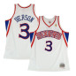 Maillot NBA Allen Iverson Philadelphie Sixers 1996-97 Home Road Mitchell & ness Hardwood Classic swingman Blanc Maillot NBA Allen Iverson Philadelphie Sixers 1996-97 Home Road Mitchell & ness Hardwood Classic swingman Blanc