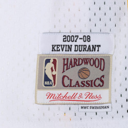 camiseta Mitchell & ness Hardwood Classic NBA Kevin Durant Seattle Supersonics 2007-08 blanco para hombre