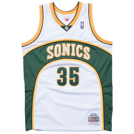 Mitchell & Ness Hardwood Classic NBA Jersey Kevin Durant NBA Jersey Seattle Supersonics 2007-08 White