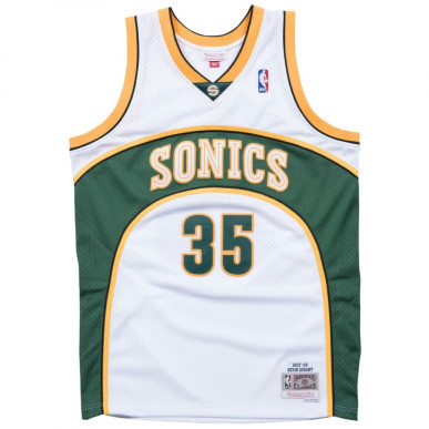 camiseta Mitchell & ness Hardwood Classic NBA Kevin Durant Seattle Supersonics 2007-08 blanco para hombre