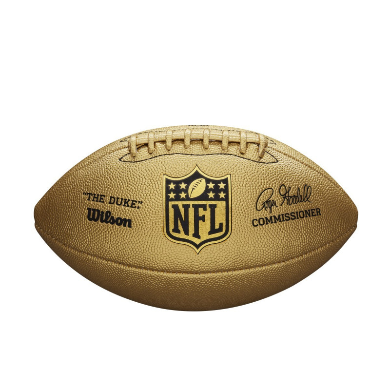 Balón de Fútbol Americano Wilson NFL The Duke Replica dorado