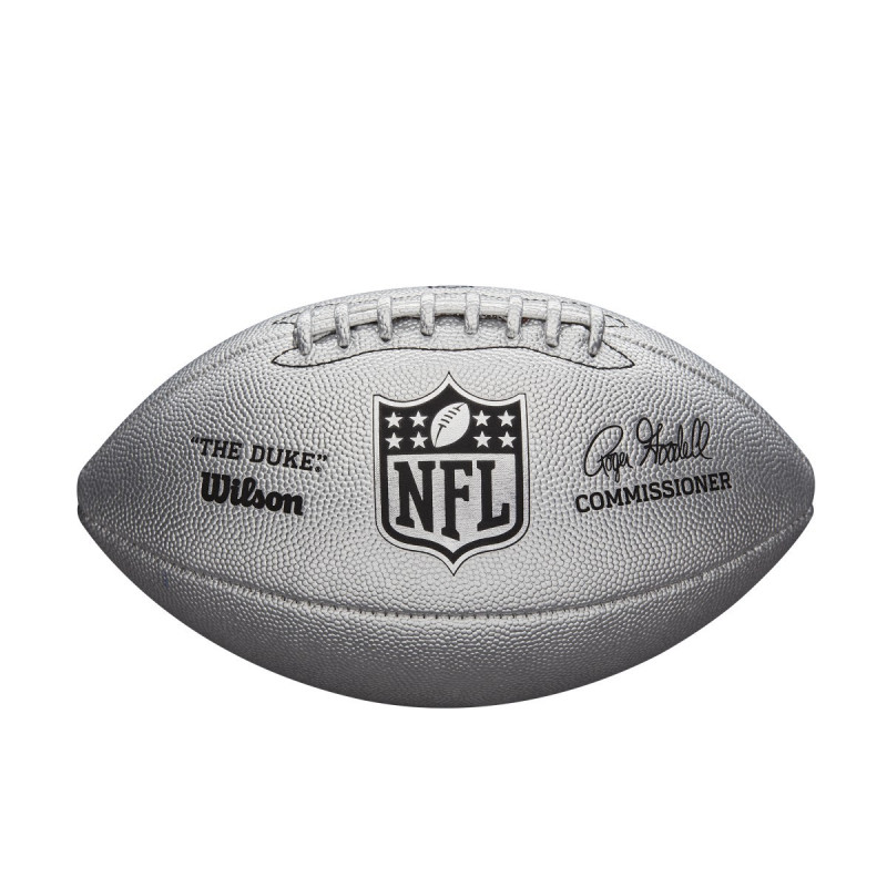 Wilson NFL The Duke Replica Football Silver