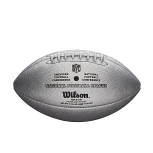 Balón de Fútbol Americano Wilson NFL The Duke Replica Plata