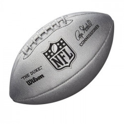 Ballon Football Américain Wilson NFL the duke Silver replica game ball