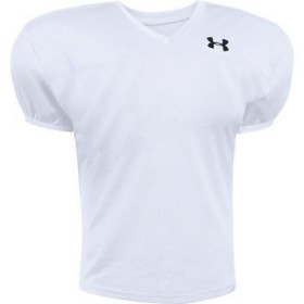 camiseta futbol americano Under armour Pipeline blanco para hombre
