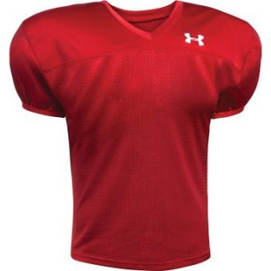 Men's Under armour Pipeline Practice football jersey red