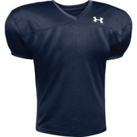 camiseta futbol americano Under armour Pipeline navy para hombre