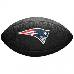 Mini ballon de Football Américain Wilson Soft touch NFL team logo New England Patriots Noir