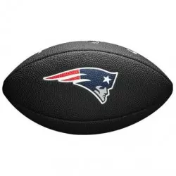 Mini ballon de Football Américain Wilson Soft touch NFL team logo New England Patriots Noir