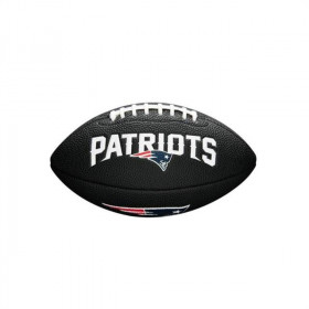 Mini balon de futbol americano Wilson NFL Soft touch team logo New England Patriots negro